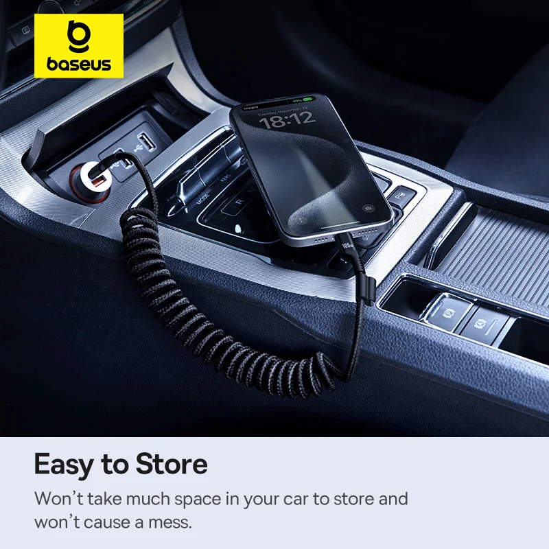 Кабель Baseus для iPhone Xiaomi USB-C, кабель для быстрой зарядки данных, автомобильный кабель, кабель для мобильного телефона USBC Type-C, Redmi