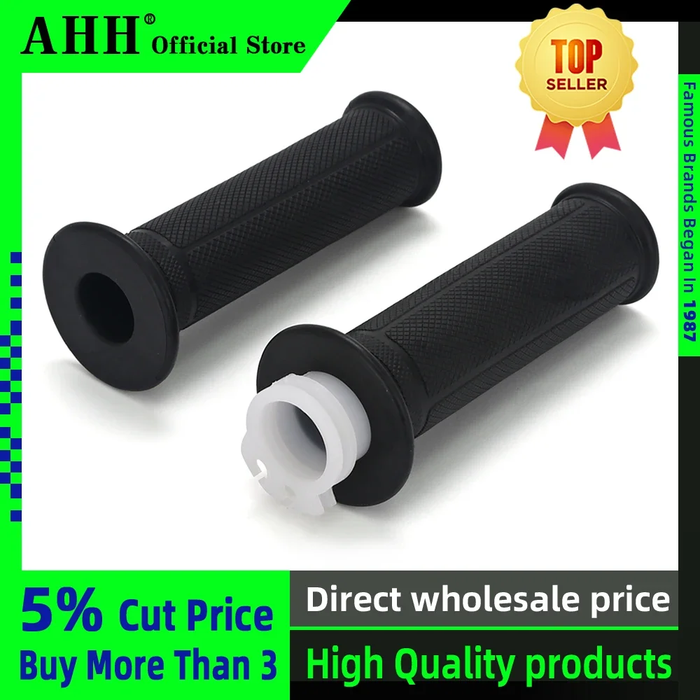 AHH 22mm 1 set motorcycle high quality handle grip hand grips rubber gel sleeve handlebar grip for HONDA CBR250 MC19 MC22