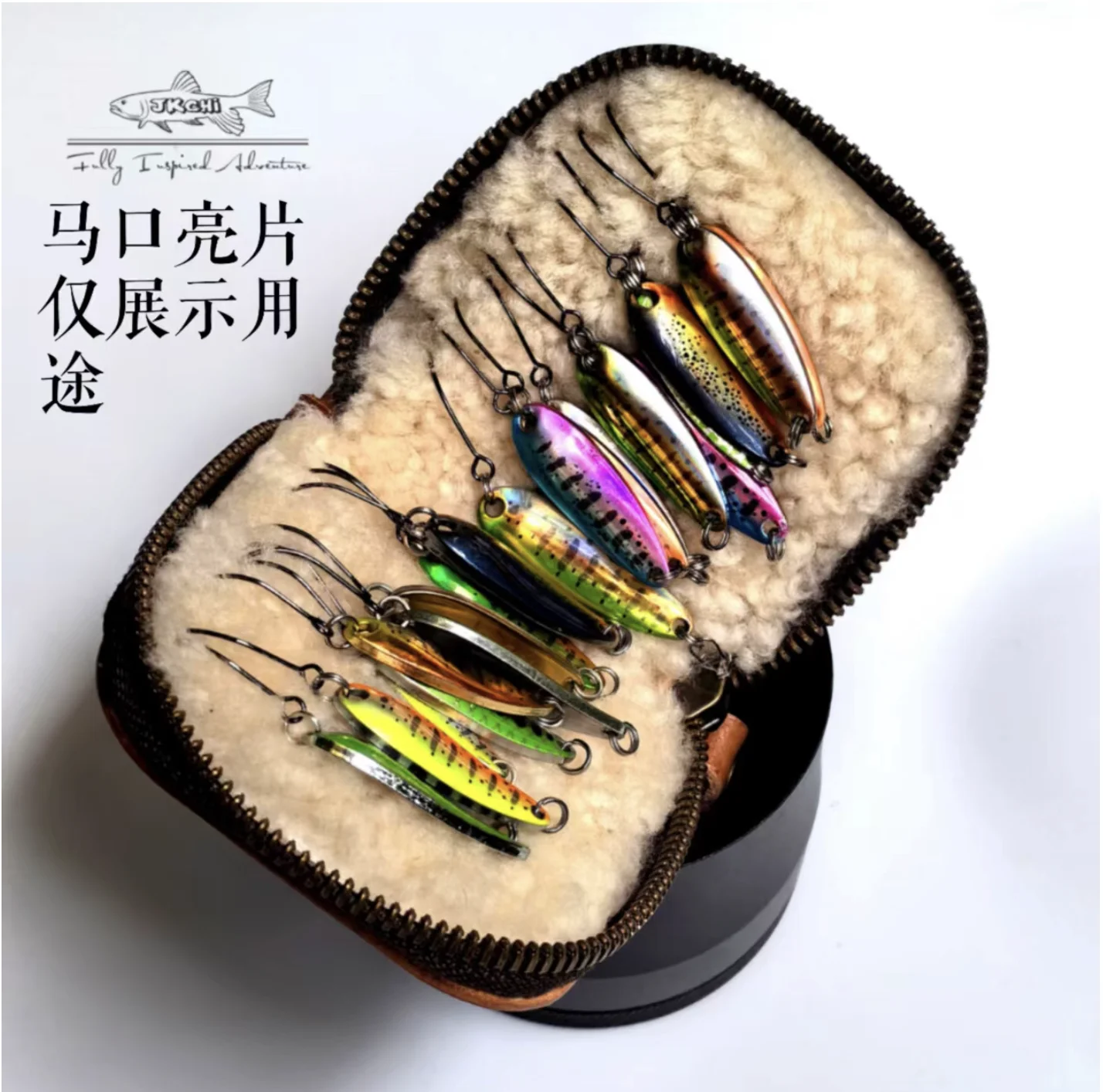 Jig Spinner Lure Wallet Bag Portable Jig Spinner Lure Wallet Hard Baits Bag Lure Storage Carrying Case -Fishing Bag Pesca