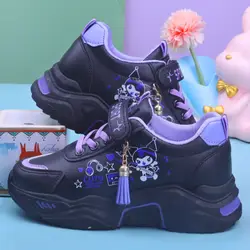 Cartoon Kuromi scarpe da corsa all'aperto scarpe sportive per bambini sneakers casual comode scarpe da tennis per ragazzi e ragazze