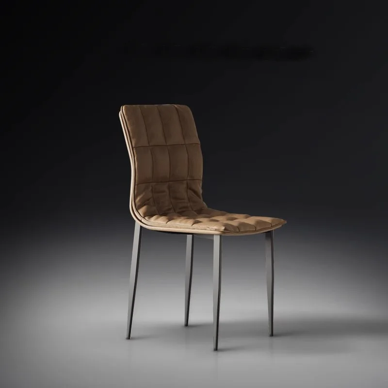 

Nordic Home Dining Chair Living Room Simple Modern Soft Bag Backrest Chair Coffee Shop Negotiation Chair Restaurant Leisure