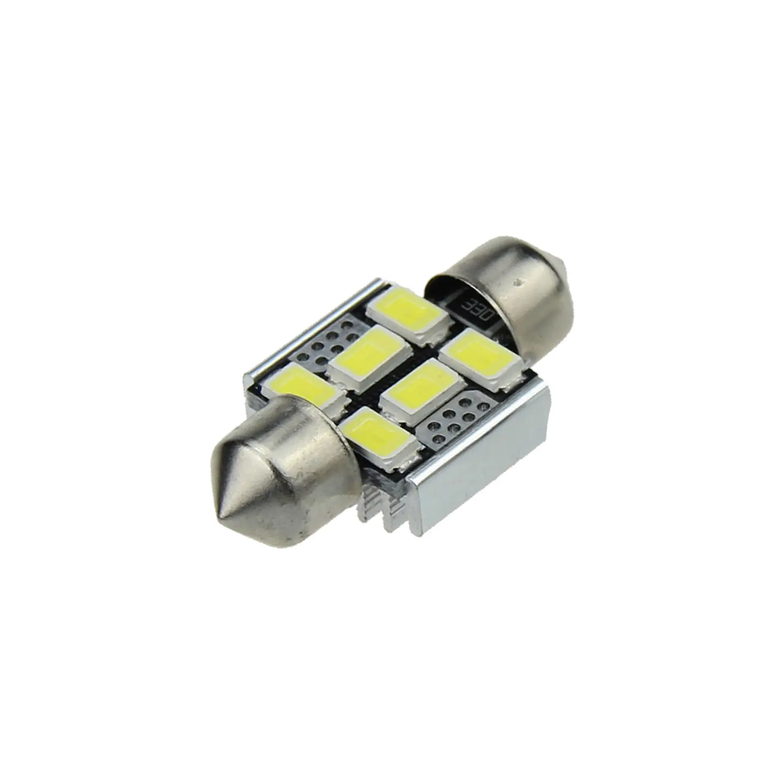 10x White Car 31MM Festoon Light Number plate Blub Canbus Error Free 6 Emitters 5630 SMD LED 30mm I017-W