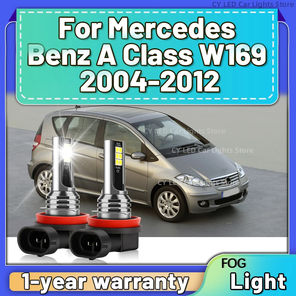 H11 LED Car Fog Lamp Running Light Bulb 12V Wireless For Mercedes Benz A Class W169 2004 2005 2006 2007 2008 2009 2010 2011 2012