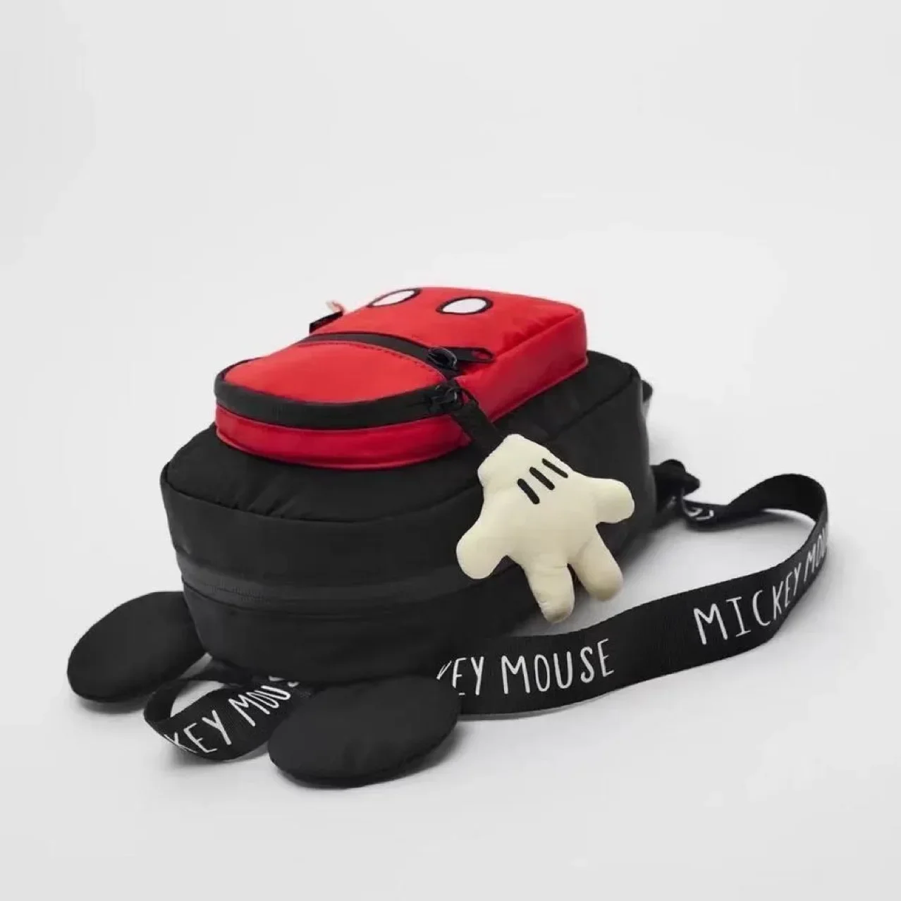 Disney-mochila Kawaii de Mickey Mouse para niñas, Mini mochila de viaje con estampado de lentejuelas, almacenamiento a la moda, para guardería