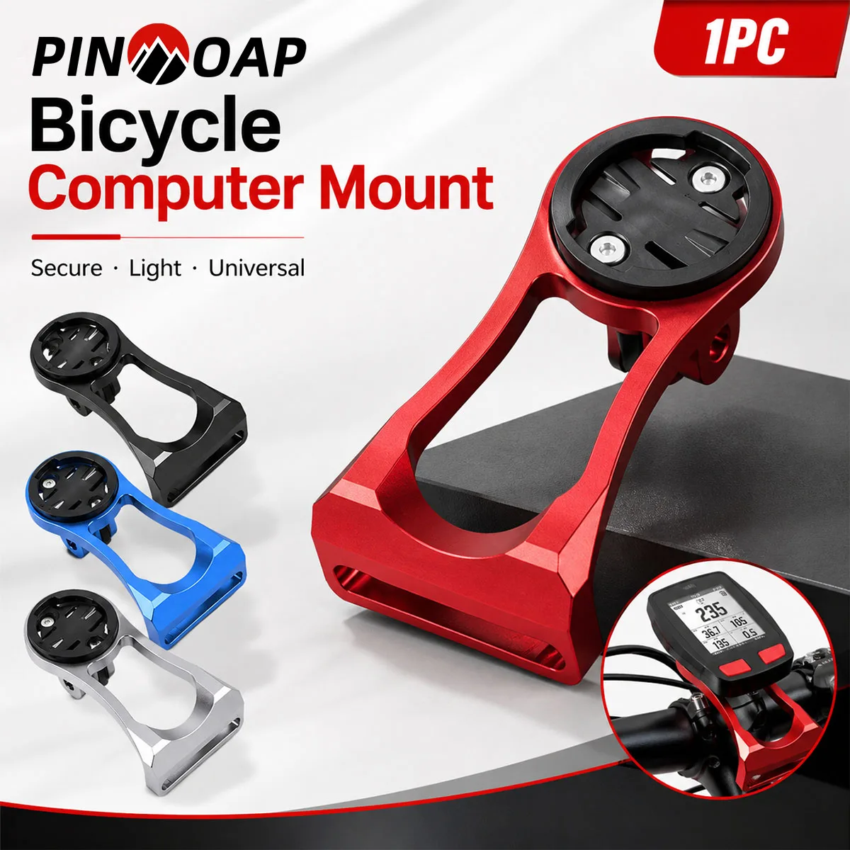 PINMOAP Bike Gps Mount Adjustable Bicycle Handlebar Holder Extension Bracket For Garmin Wahoo Bryton Cycling Accessories Kit