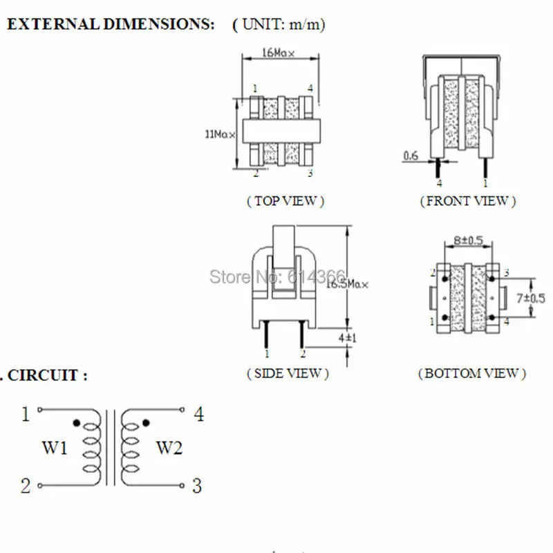 5PCS UU9.8 UF9.8 UU Common Mode Choke Inductor 7~10mH For Filter Inductance Pitch 7*8mm Copper Wire