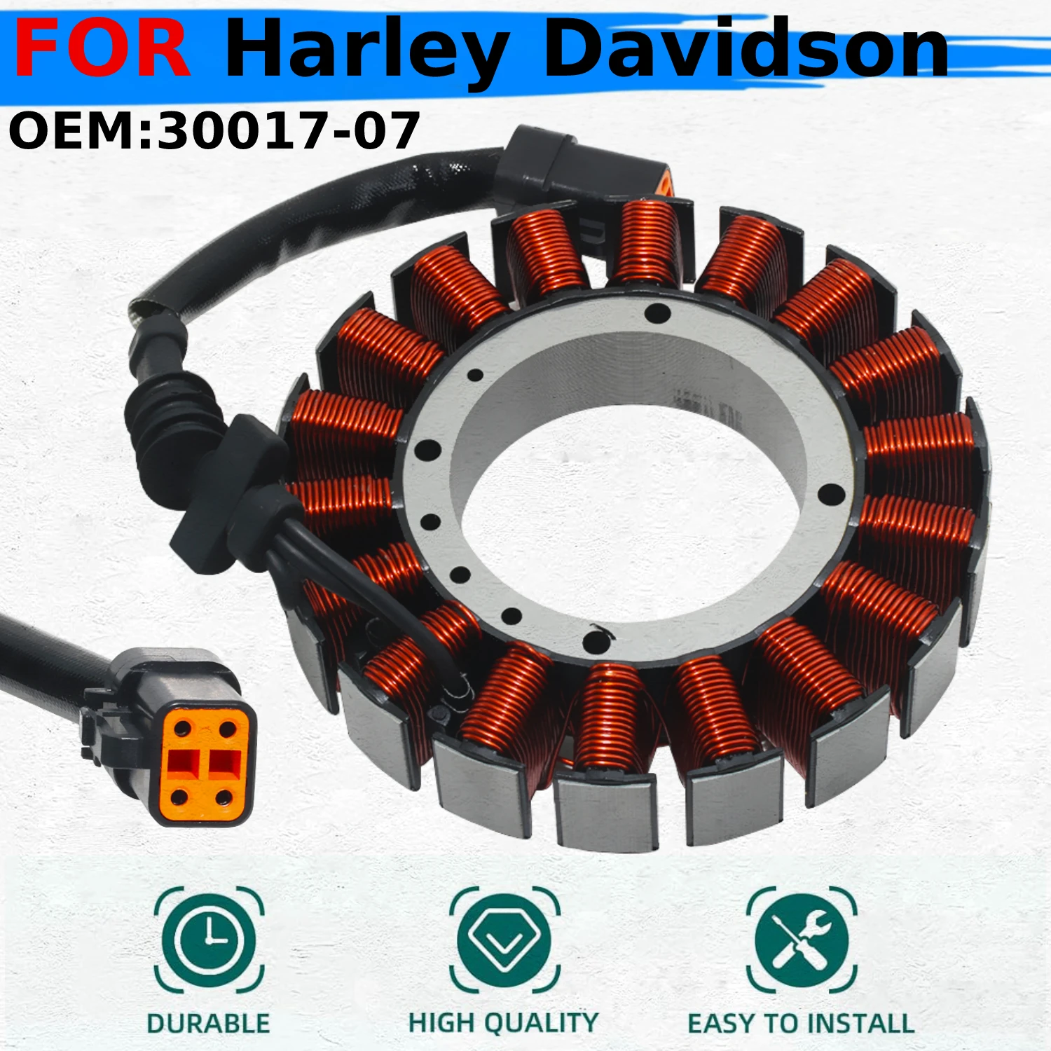 Motorcycle Generator Stator Coil Comp For Harley Davidson FLSTC FLSTF FLSTN FLSTSC 1584 Softail Deluxe Springer Classic 30017-07