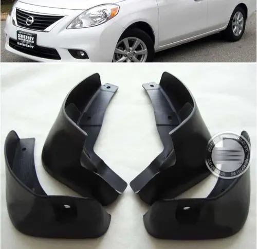 SET FIT FOR  NISSAN VERSA SEDAN MUD FLAP FLAPS SPLASH GUARDS MUDGUARDS 2012~ 2016