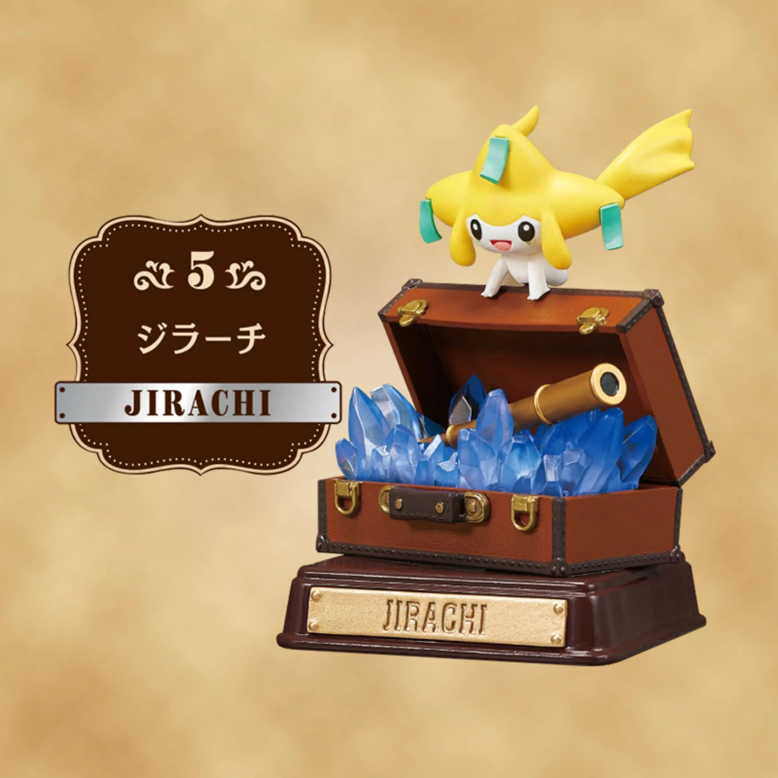 Echte Rement Pokemon Metallic Sculpture Blind Box Pikachu Charizard Figuur Vintage Metal Model Desktop Display Officieel