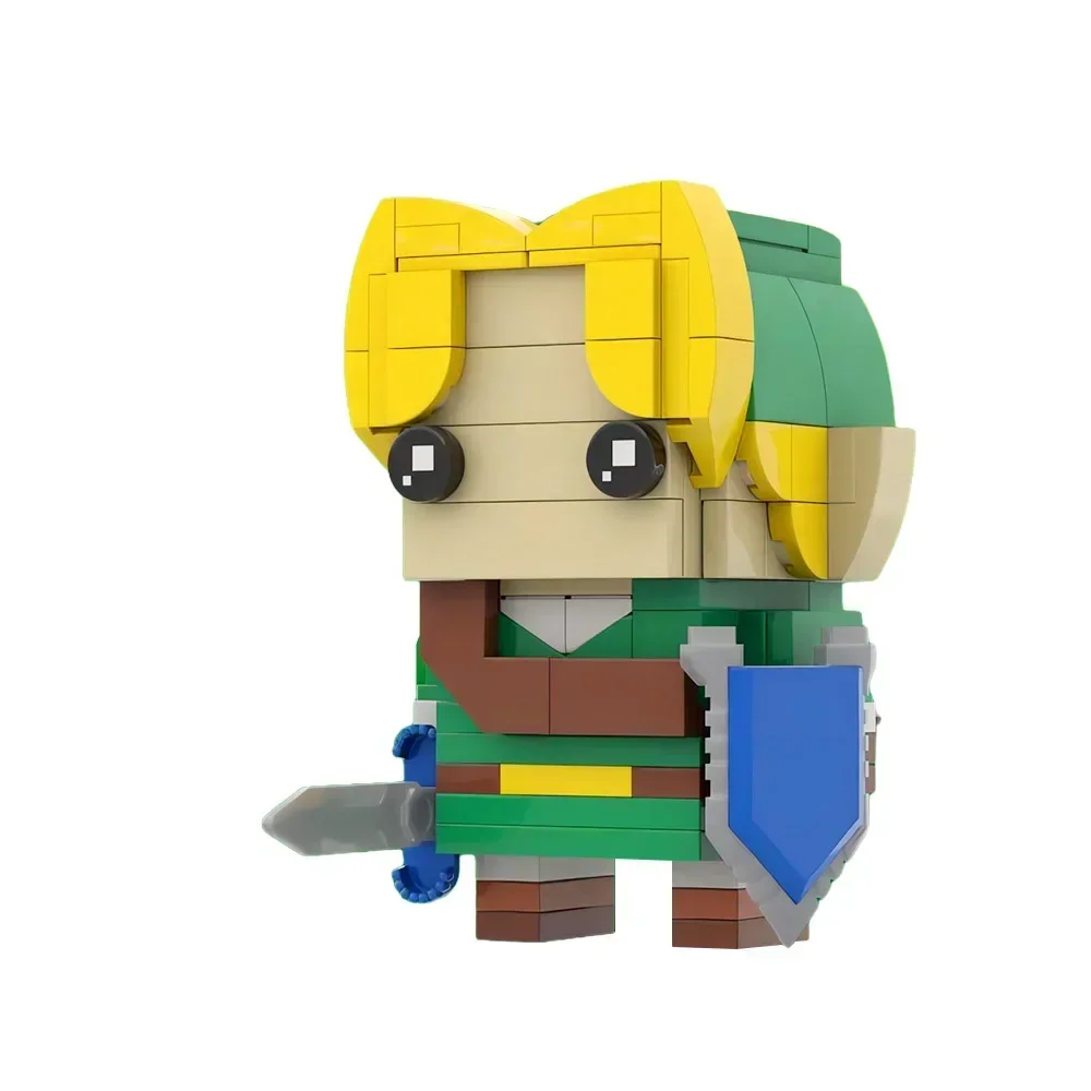 BuildMOC The Breath of the Wild Linked Action Figures Brickheads Building Blocks Game Scene Bricks for Children Adult Toys Gift