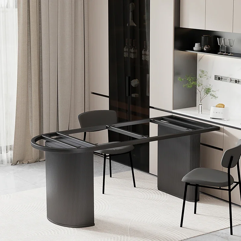 solid wood desktop outriggers marble base dining support legs table foot bracket New cream wind rock slab 3