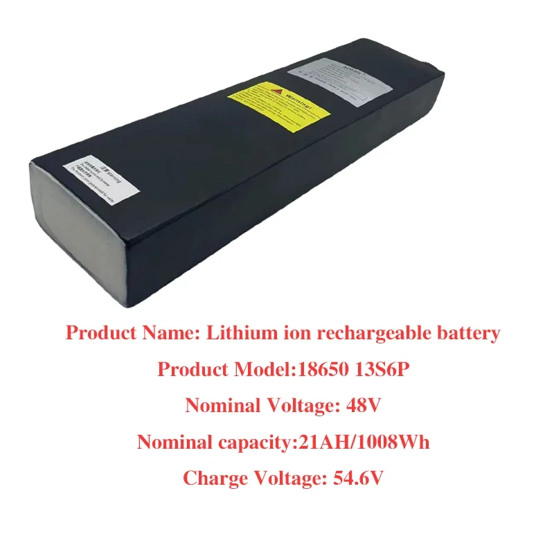 48V 21AH Rechargeable Lithium Battery pack 13S6P 1008Wh Built in BMS for Kugoo Kirin M4 Pro, Kugoo M4 Pro Electric Scooter Batte