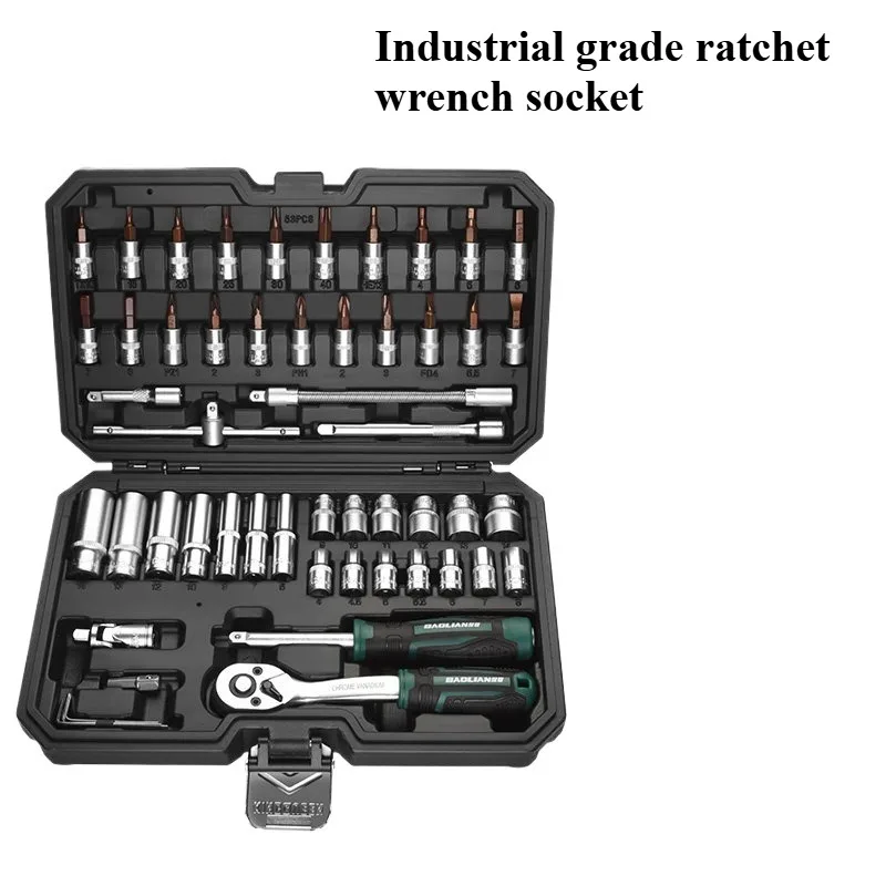 53Pcs /46Pcs Auto Car Repair Tool Kit Sleeve Wrench Ratchet Auto Repair Combination