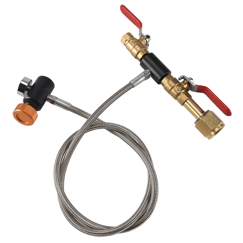 A68M-G1/2 CO2 Cylinder Refill Adapter Hose, CO2 Refill Station Connector Kit For Filling Soda Maker For Sodastream Tank