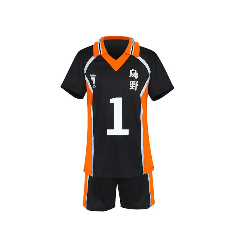 Hinata Shoyo Kageyama Tobio Haikyu Cosplay Costume Karasuno High Volleyball Club Sportswear Jerseys Set For Men Women Halloween