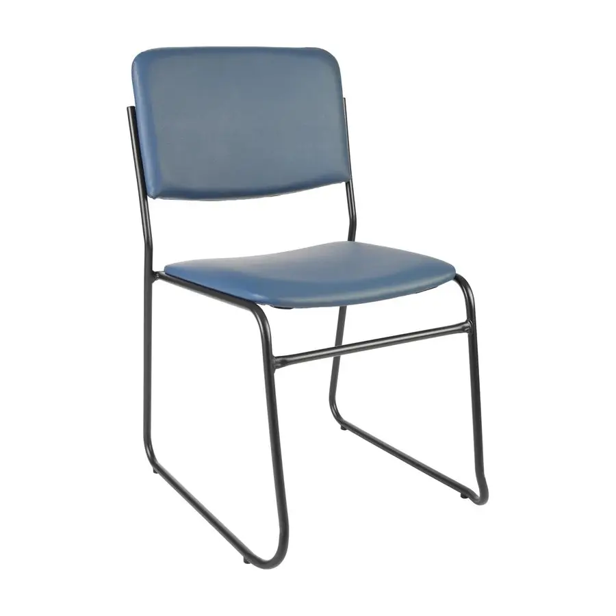 

Hercules Series High Density Vinyl Stacking Chairs for Waiting Rooms and Offices, Lobby Chairs with Padded Seat and Frame, Navy