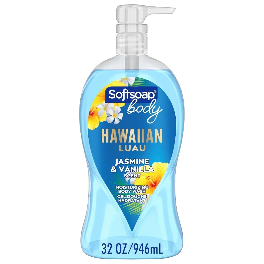 

Softsoap Moisturizing Body Wash Hawaiian Jasmine and Vanilla Scent 32 oz Pump Bottle
