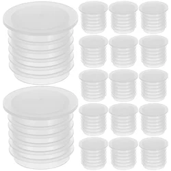 100 Pcs Plastic Bottle Stoppers Plugs Salt Pepper Shaker Caps Inner Sealing Ink Cups Flask Pour Spouts Reusable
