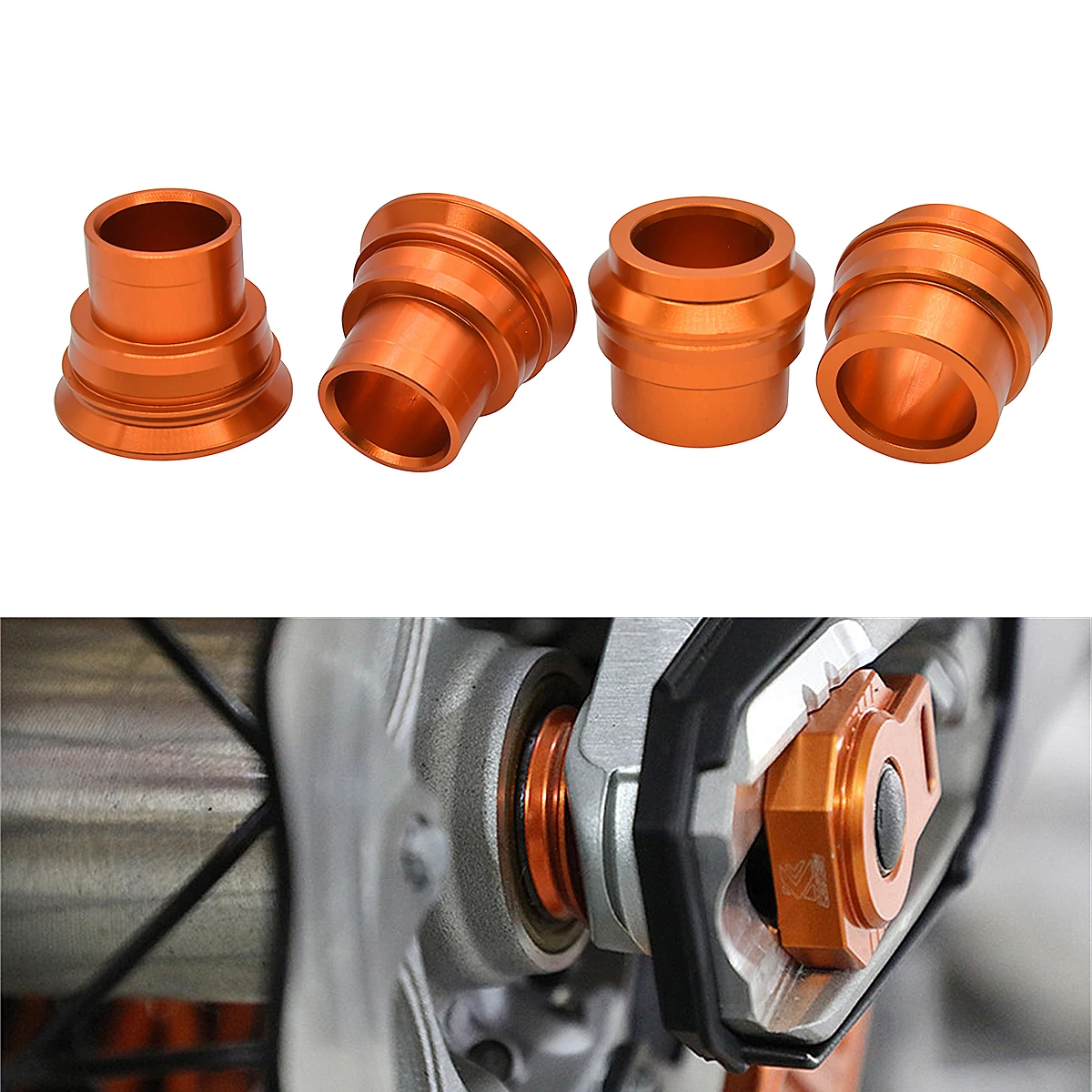 

CNC Front Rear Wheel Axle Hub Spacer For KTM EXC EXC-F EXC-W XC-W SMR SX SX-F XC-F TE FE EC 125-530 Enduro Dirt Bike 2003-2022