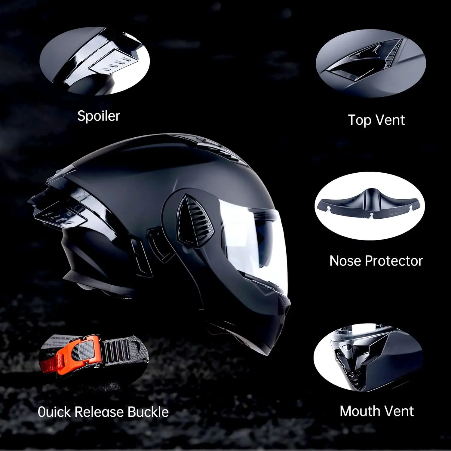 Full Face Modular Motorcycle Helmets