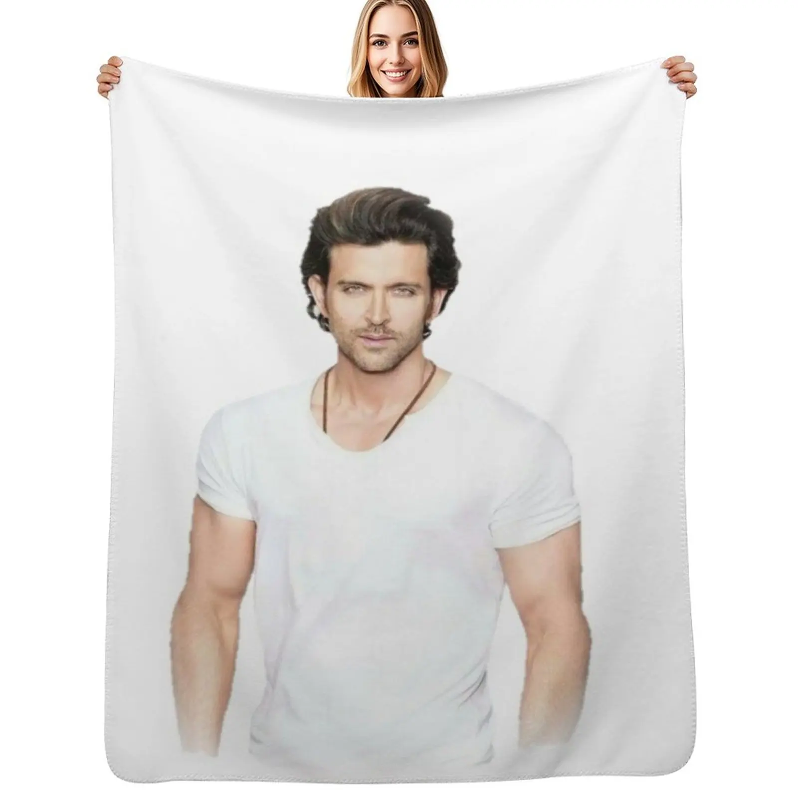 

Hrithik Roshan Throw Blanket No Pilling Soft Warm Blanket for Bed