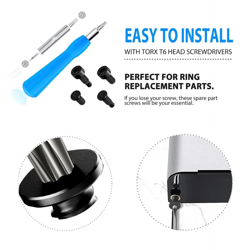 Obeng Cincin T6 T15 & Kit Kabel Oranye Cocok untuk Video Doorbell 2 3 Pro