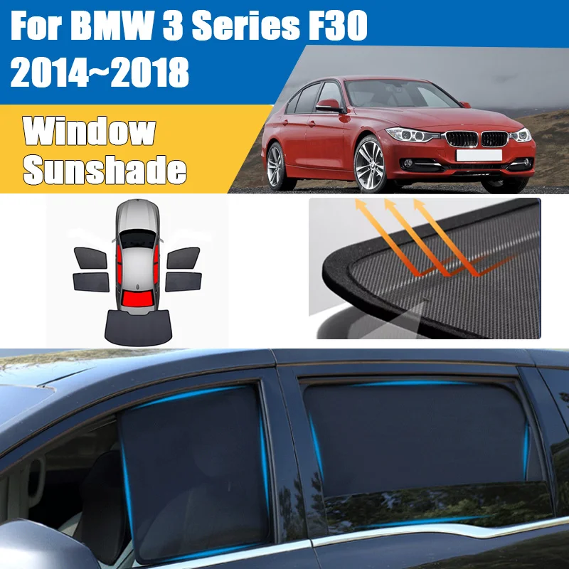 

Солнцезащитный козырек для окон автомобиля BMW 3 серии F30 2014-2018, сетчатая сетка, блокирующая УФ-лучи, шторка для лобового стекла, автомобильные аксессуары