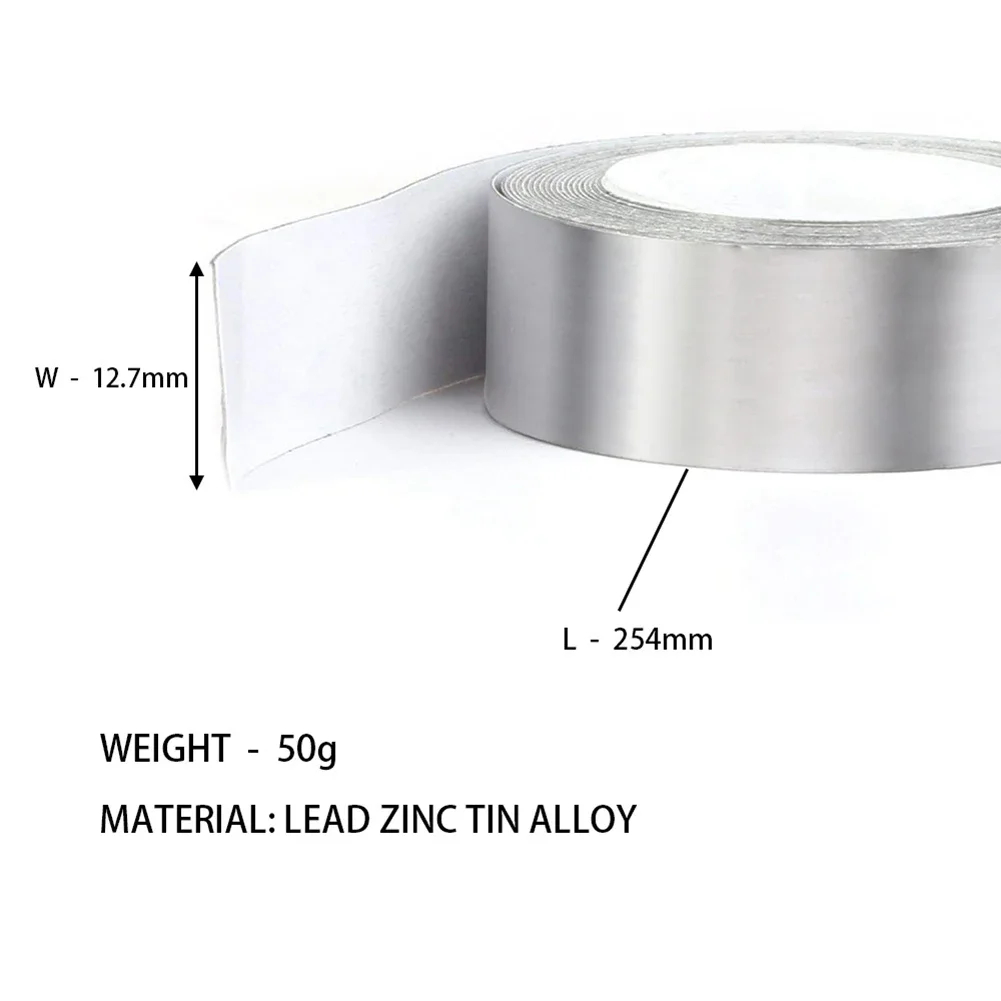1Roll High Density Lead Weights Golf Lead Tape 30g 50g 100g Self-Adhesion for Wood Iron Putter Wedge Clubs Head Tennis Lead Tape