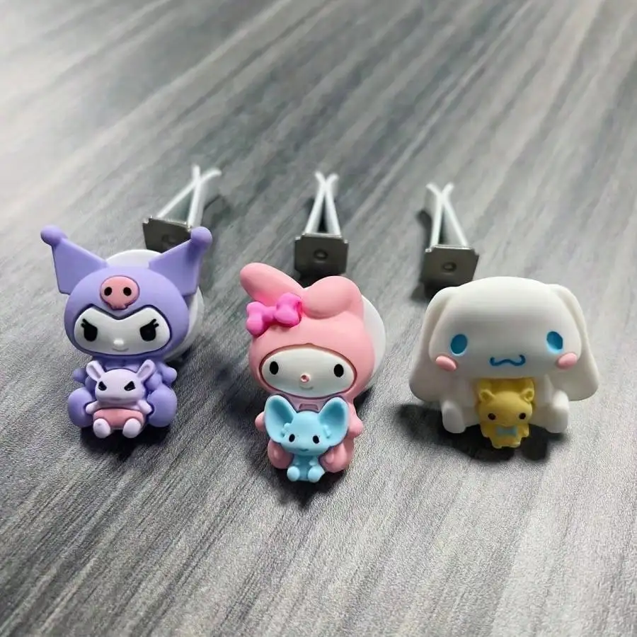 1/6 قطعة ميلودي كورومي سينامورول بوم بوم بورين الكرتون منفذ هواء السيارة مشبك تزيين للسيارة منفذ تكييف الهواء الداخلي دي #6