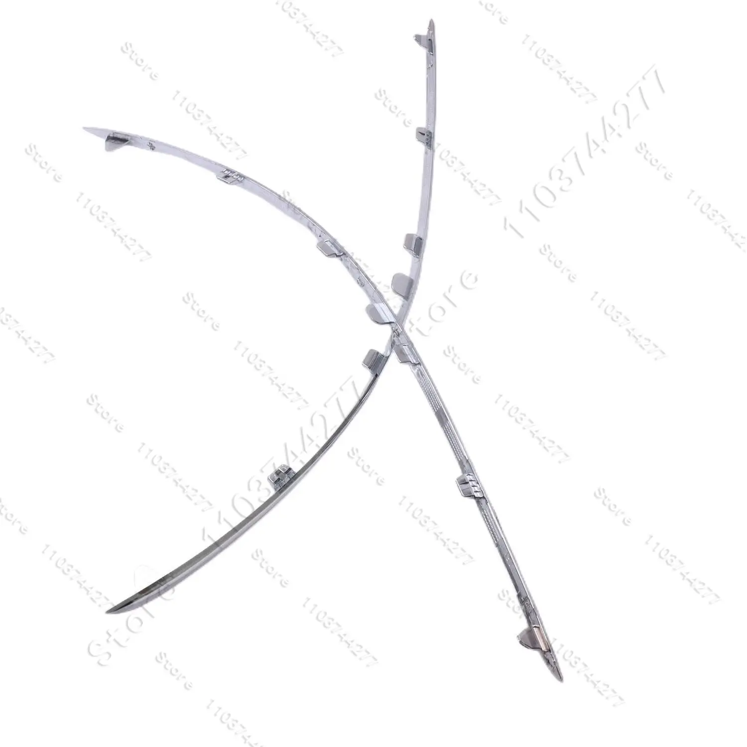 For 2008-2011 Mercedes-Benz Front Bumper Chrome Molding Trim  C300 C350, C63 AMG (W204) OE:2048850721 2048850821