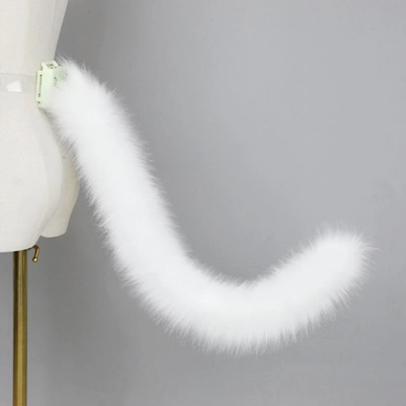 Cats Tail Remote Control Wagging Tail Animal Tail Plush Tail Halloween Party Costume Accessories for Woman Man