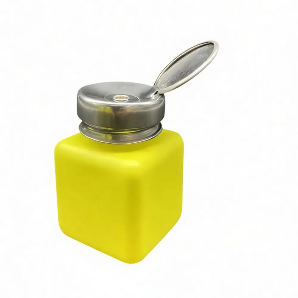 Anti Static Bottle Pump Dispenser Liquid Container Square Plastic Laboratory Solvent Dispelling Tool For Electronics