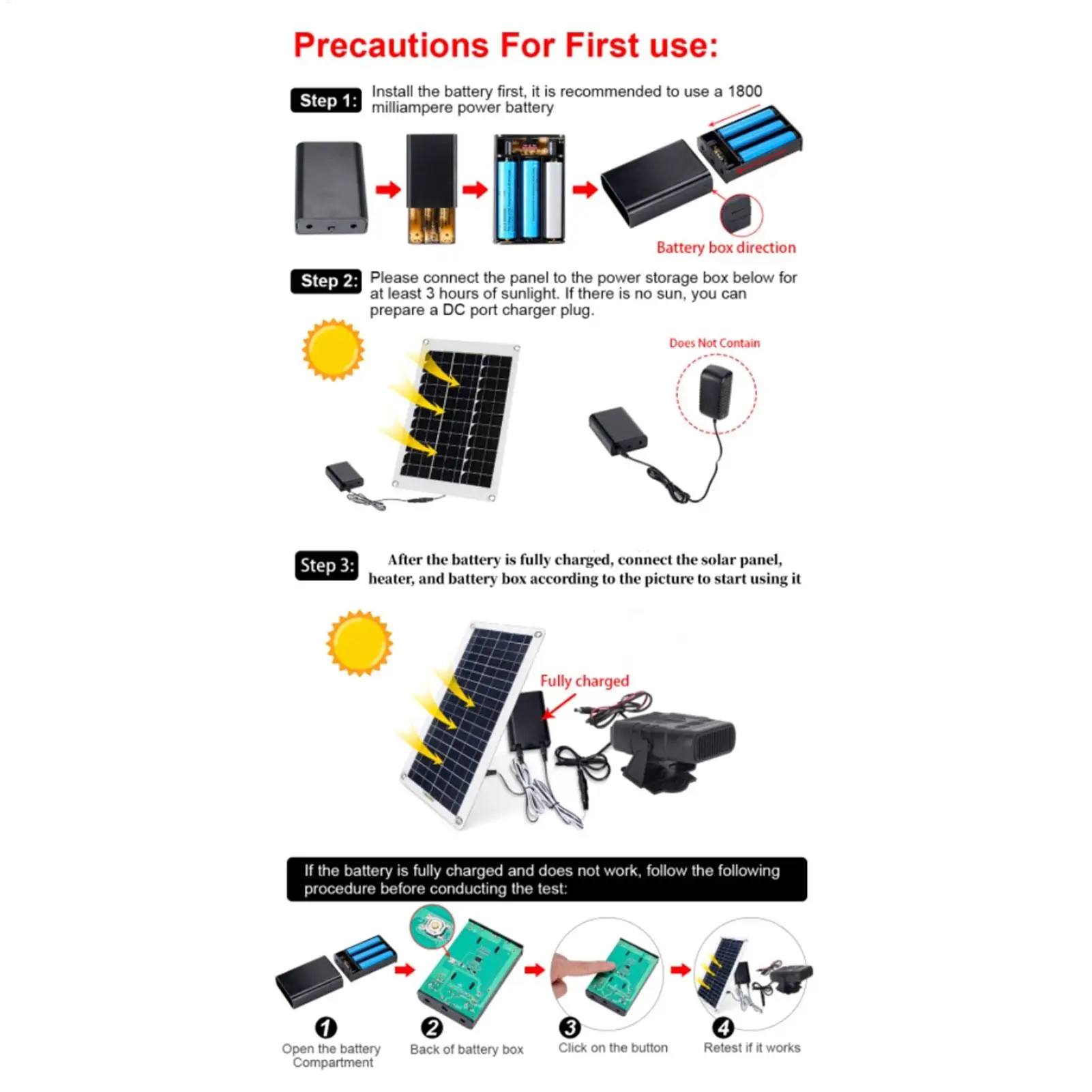 

Solar Powered Chicken Coop Heater 20W Fast Heating Warmer Chicken Coop Solar Heater For Winter For Home Car Greenhouse Kitten