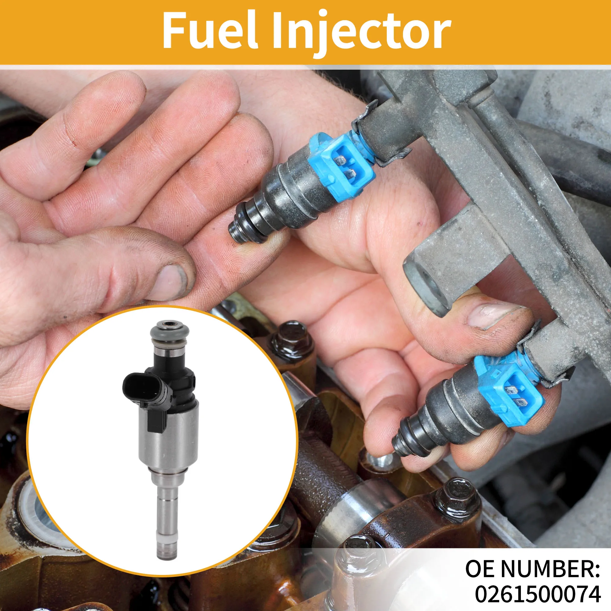 

UXCELL 1 шт. No 0261500074 Топливная форсунка для Audi A3 2.0L Quattro Base Hatchback 08-13