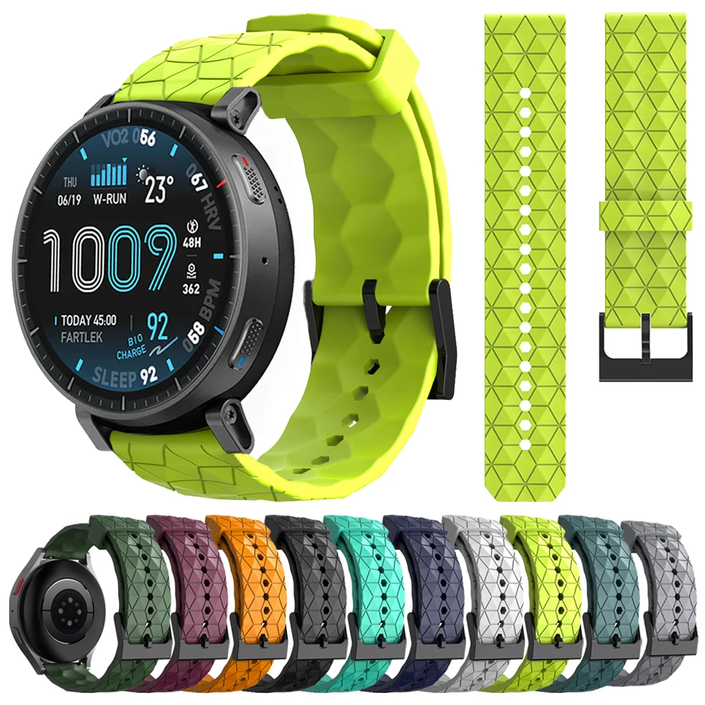 20 22mm Silikonarmband für Huami Amazfit Active Max/BALANCE 2/Bip 6 5/GTR 4 3 Pro/GTS 4 2 MINI/Active 2 Sport Uhrenarmband