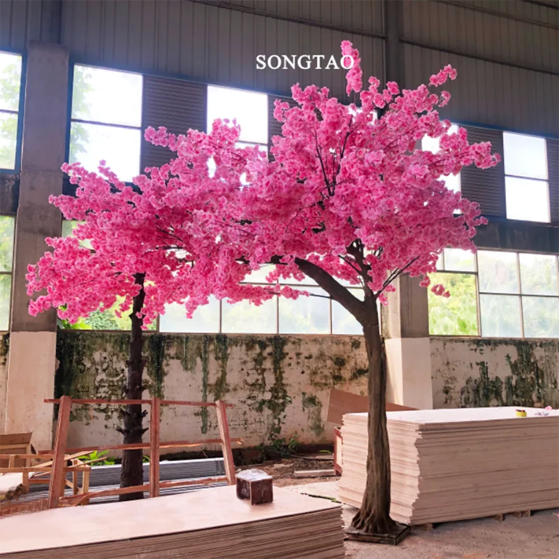 

custom.songtao Factory direct wedding decorative pink bionic sakura flower arch tree canopy artificial cherry blossom trees