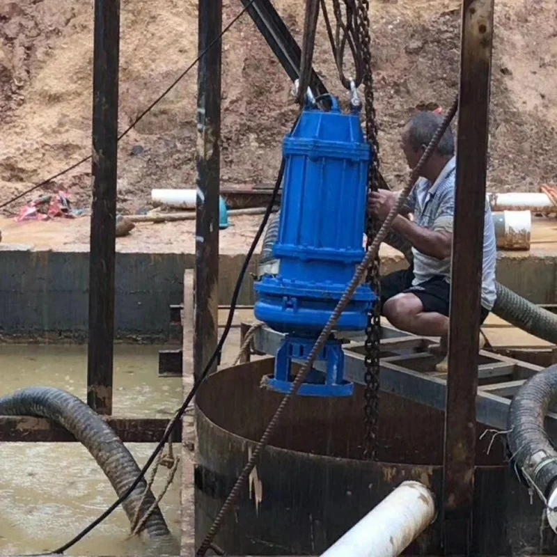 6-Zoll-Abwasserpumpe, 7,5 PS Tauch-Abwasser-Sandsaugpumpe