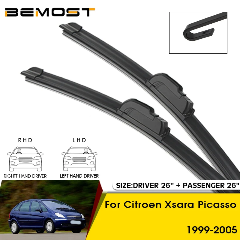 Car Wiper Blades For Citroen Xsara Picasso 1999-2005 Windshield Windscreen Front Window Blades 26