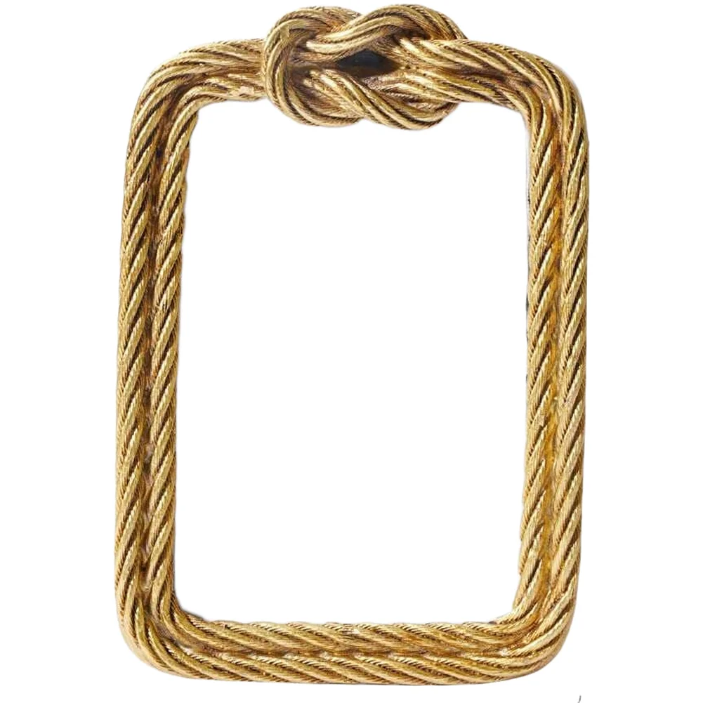 Rustic Country Photo Holder Knot Resin Picture Frame for versatile Display Option Elegant Gold Finish For 4x6 Inch Pictures