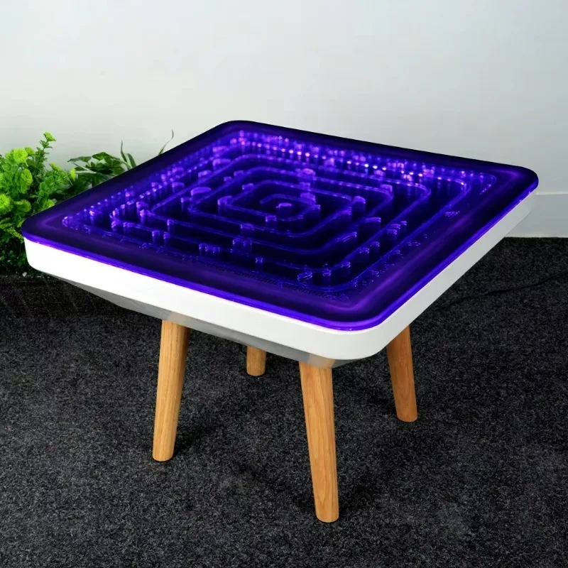 Dynamic Bubble Table with Light Emitting Diode Interactive Sensory Furniture for Autism Treatment, Special Needs and Relaxation