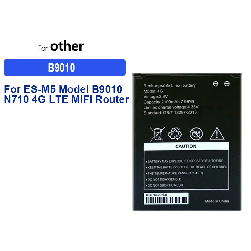 B9010 Li-ion Battery For ES-M5 Model B9010 N710 4G LTE MIFI Router