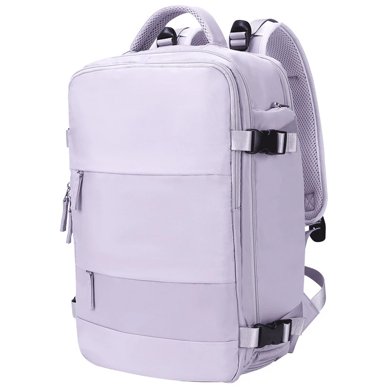 Purple Backpack Multifunctional Travel Bag Big Capactiy Backpack Shoulder Bags for Women with Independent Shoes Pocket Backpack