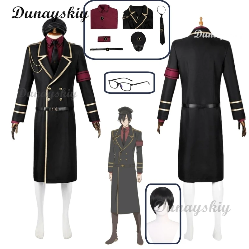 Byakuya Cosplay Costume Wig Glasses Magical Girl Evil Lieutenant Archenemies Costume Disguise Adult Women Men Roleplay Outfits