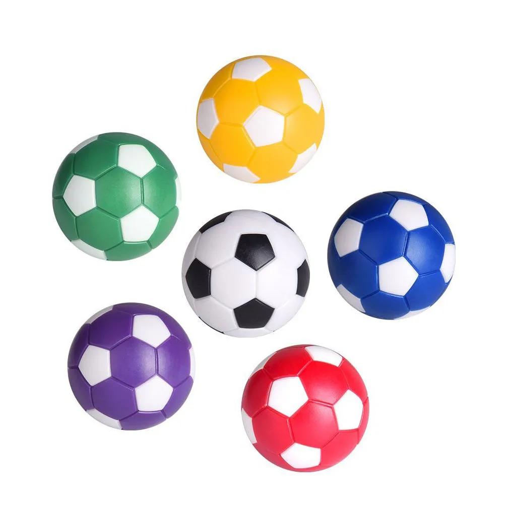 

6Pcs Tabletop Soccer Balls 36Mm Diameter Plastic Replacement Foosballs for Standard Foosball Table Game Indoor Fun