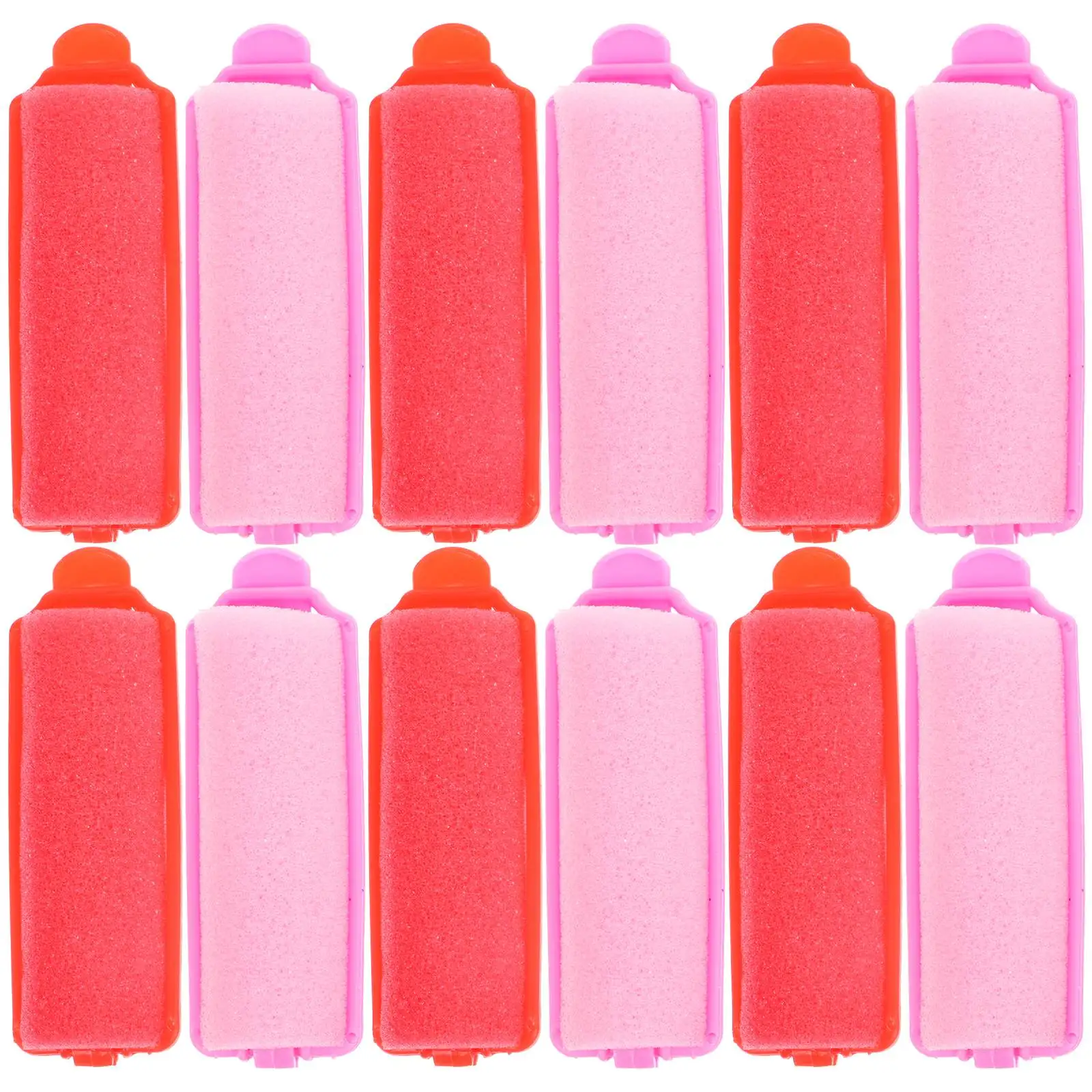 

24 Pcs Sponge Hair Curlers Diameter 2 Random Colors Lightweight Smooth Hairstyle Tools for DIY Waves Retro Rolls Air Bangs Hair
