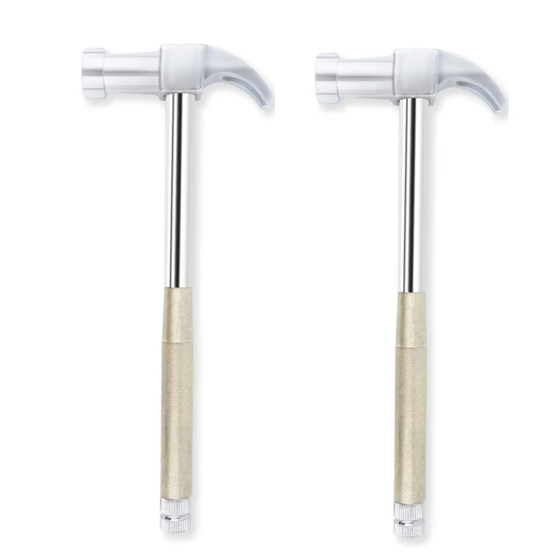 MAKE-2Pcs 6In1 Multifunctional Metal Mini Hammer, Small Nesting Hammer, And Screwdriver Set, Portable Steel Mini Hammer Ideal