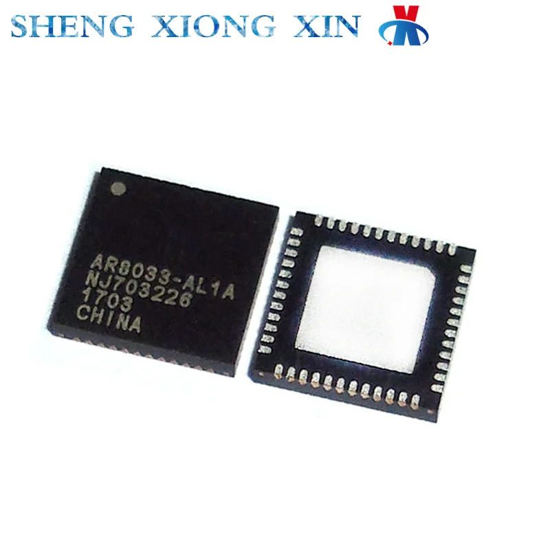 

5pcs/Lot 100% New AR8033-AL1A QFN-48 Ethernet Chip IC AR8033 8033 Integrated Circuit