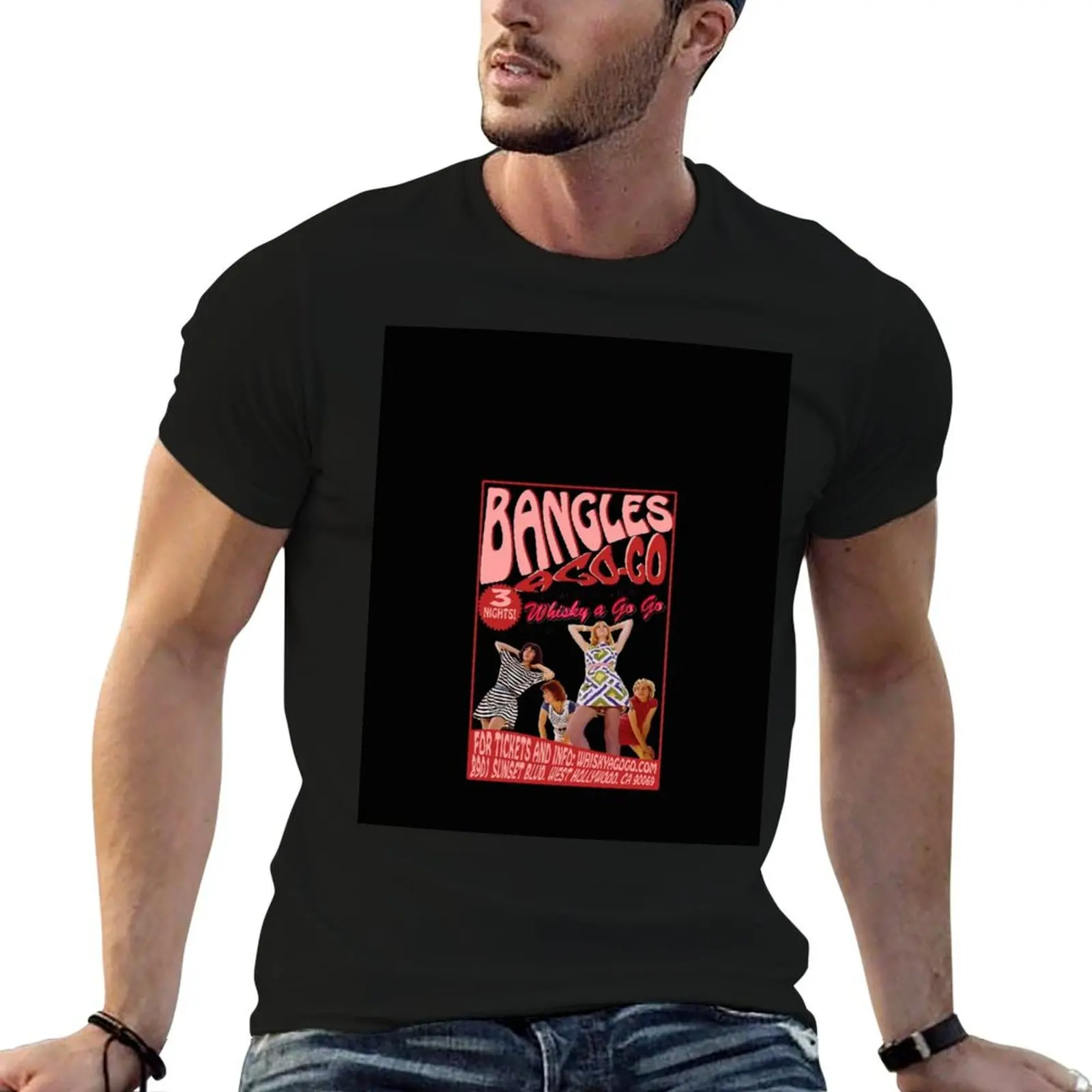 The Bangles a go go shirt T-Shirt korean fashion anime t shirts Short sleeve tee boys whites t shirts for men cotton