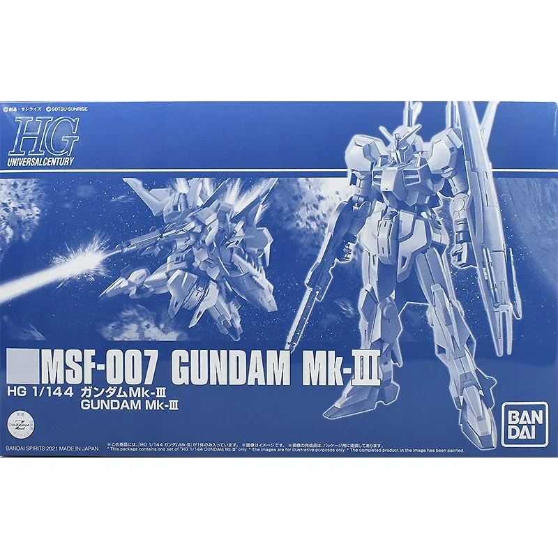 GENUINE BANDAI ORIGINAL  HGUC 1/144 MSF-007 Gundam MK-3 Mk-Ⅲ ACTION ANIME FIGURE COLLECTIBLE ORNAMENTS GIFTS FOR CHILDREN