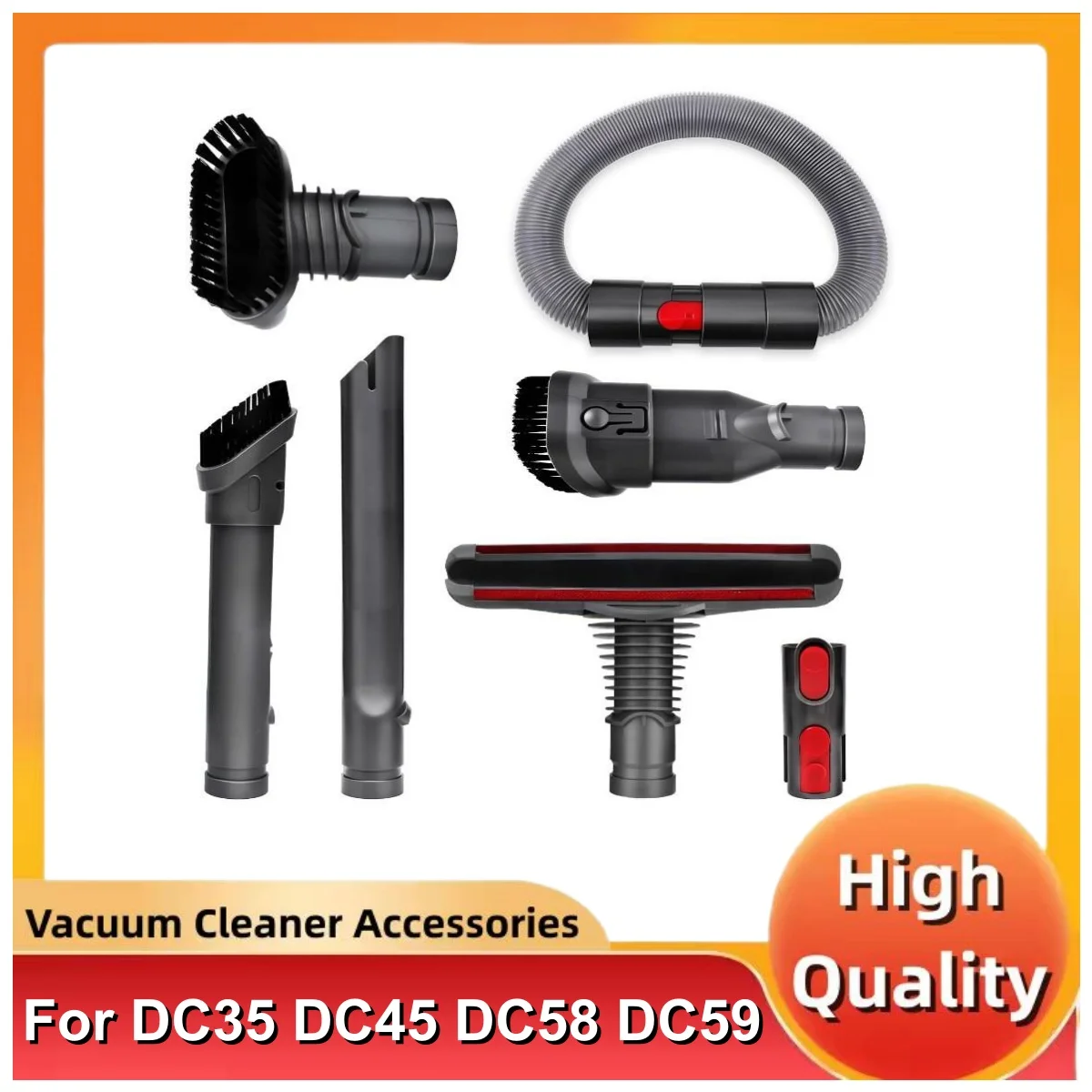 Adequado para dyson v6 acessório aspirador de pó dc35 dc45 dc58 dc59 dc62 dc48 cabeça sucção escova cabeça mangueira kit